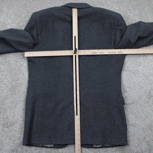 Jos. A. Bank Gordon Blazer Men 40 Regular Gray 100% Camel 2 Button Sports Jacket - Picture 13 of 15